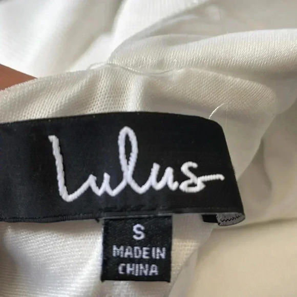 Lulus Living for love white backless skater dress size small - Picture 4 of 6